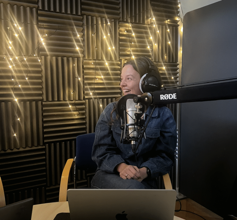 rebecca i podcaststudie