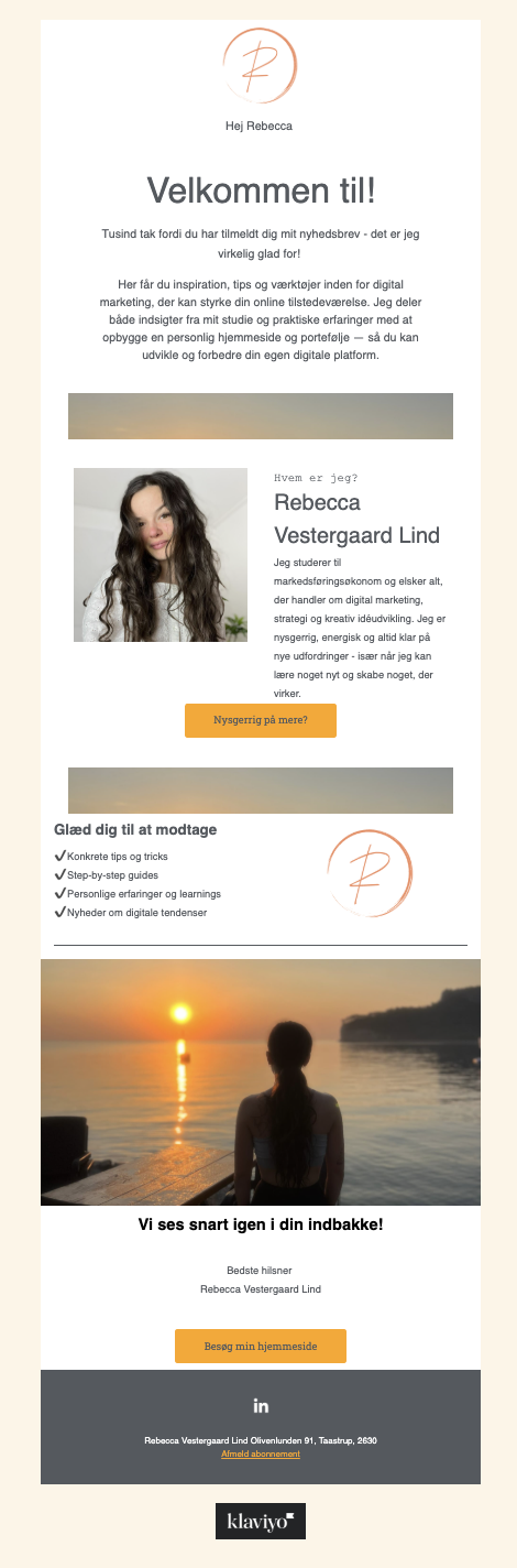 velkomstmail